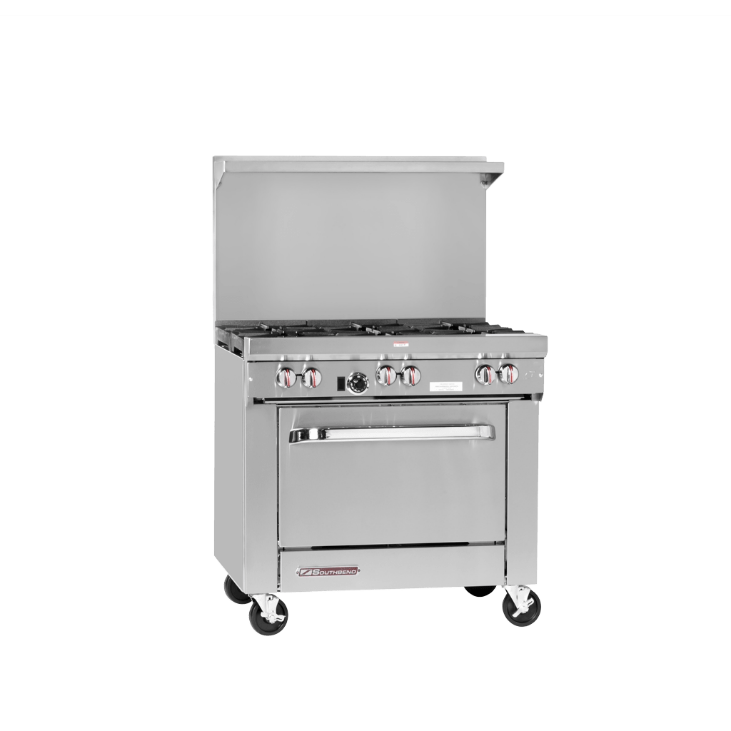 S-Series, gas, 36", 24" thermostatic, 2 non-clog burners, cabinet base, 104,000 BTU